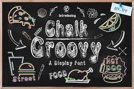 Ejemplo de fuente Chalk Groovy Regular
